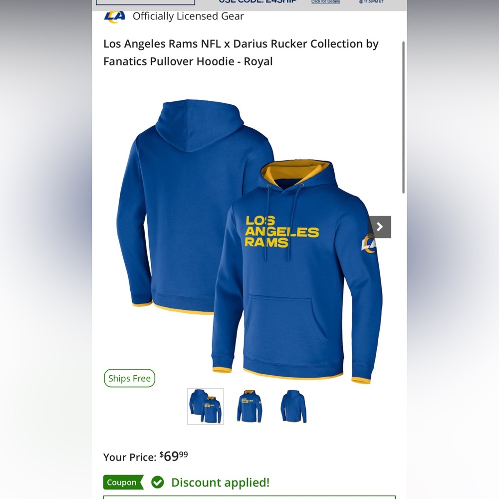 Los Angeles Rams Hoodie